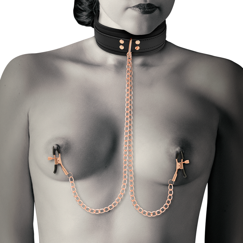 COQUETTE CHIC DESIRE - COLLANA CON PINZA PER CAPEZZOLI FANTASIA CON FODERA IN NEOPRENE – Collane – foto 3