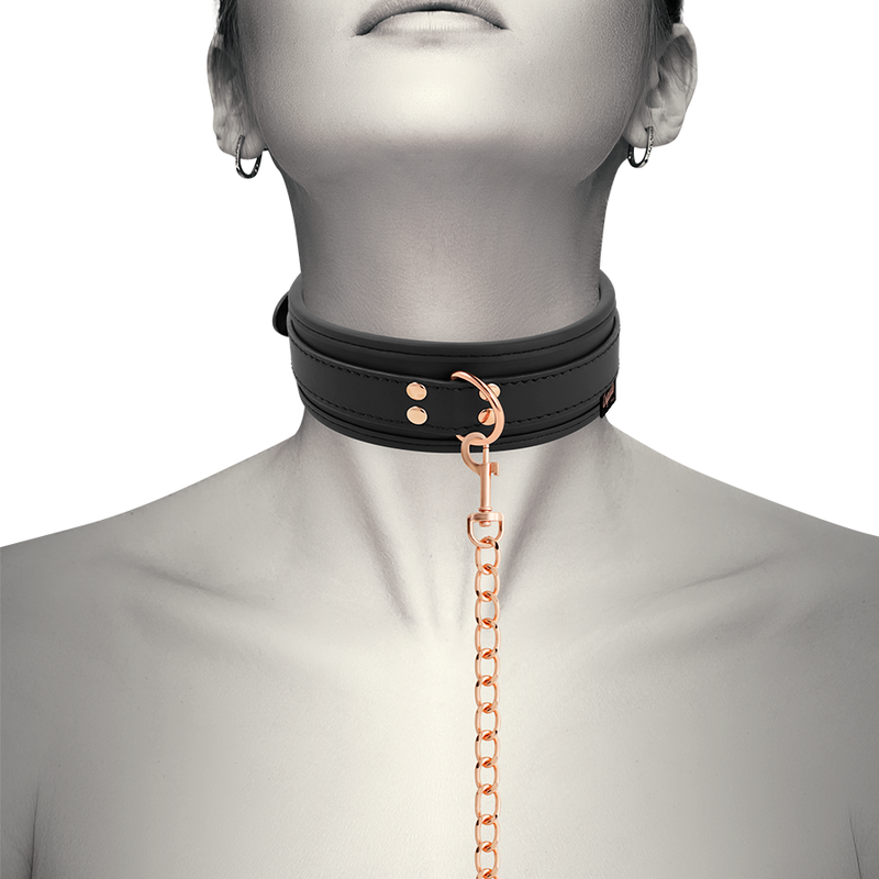COQUETTE CHIC DESIRE - COLLANA IN PELLE FANTASIA VEGANA CON CINTURINO E FODERA IN NEOPRENE – Collane – foto 3