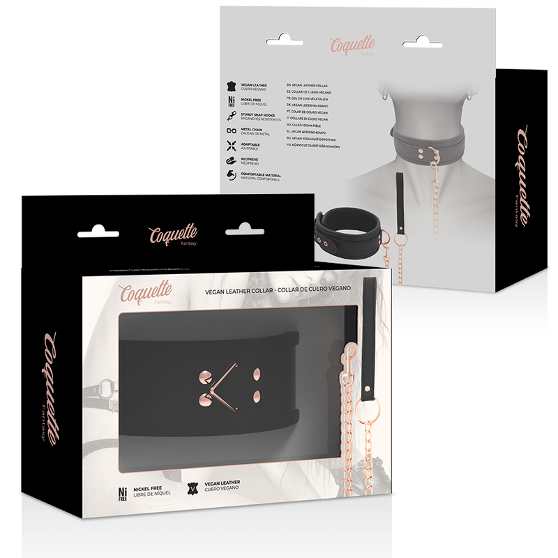 COQUETTE CHIC DESIRE - COLLANA IN PELLE FANTASIA VEGANA CON CINTURINO E FODERA IN NEOPRENE – Collane – foto 9