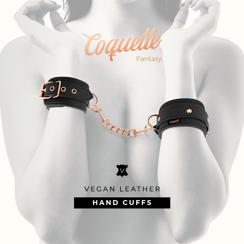 COQUETTE CHIC DESIRE - MANETTE IN PELLE FANTASIA VEGANA CON FODERA IN NOPRENE – Mogli – foto 2