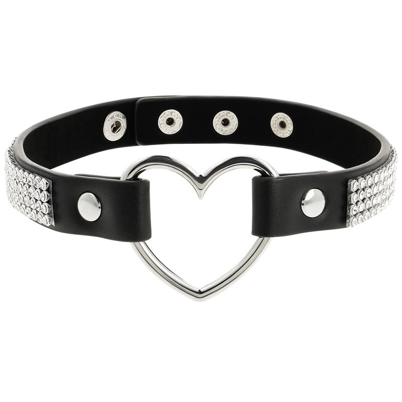 COQUETTE CHIC DESIRE - GIROCOLLO IN PELLE VEGANA CON CUORE – Collane – foto 3