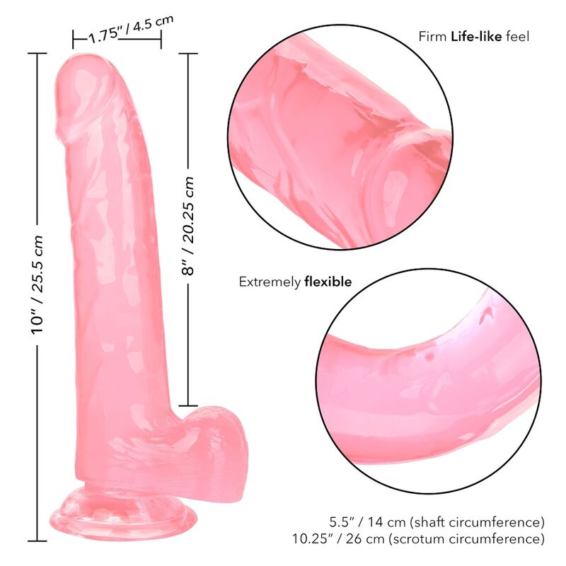 CALEXOTICS - DILDO REGINA TAGLIA ROSA 20.3 CM – Falli senza vibrazioni – foto 3