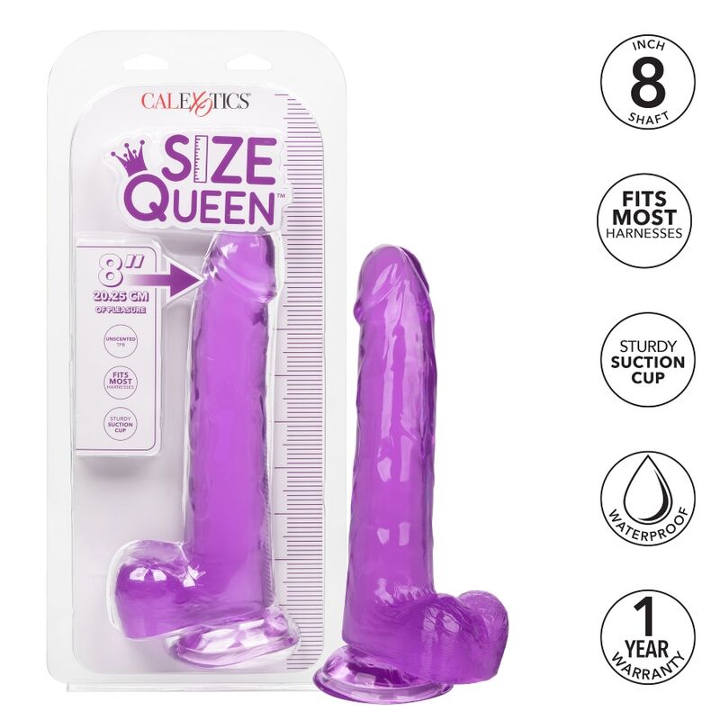 CALEXOTICS - DILDO REGINA TAGLIA VIOLA 20.3 CM – Falli senza vibrazioni – foto 2
