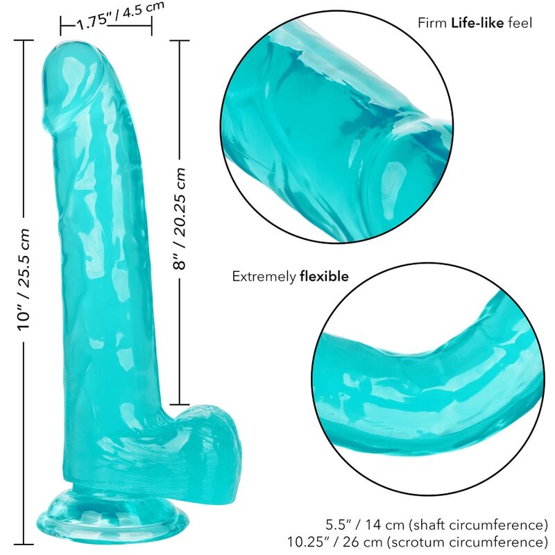 CALEXOTICS - DILDO REGINA TAGLIA BLU 20.3 CM – Falli senza vibrazioni – foto 6