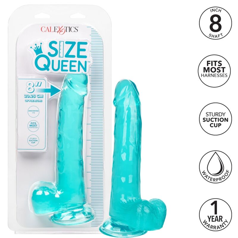 CALEXOTICS - DILDO REGINA TAGLIA BLU 20.3 CM – Falli senza vibrazioni – foto 2