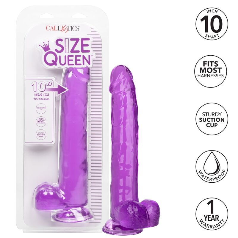CALEXOTICS - DILDO REGINA TAGLIA VIOLA 25.5 CM – Falli senza vibrazioni – foto 2