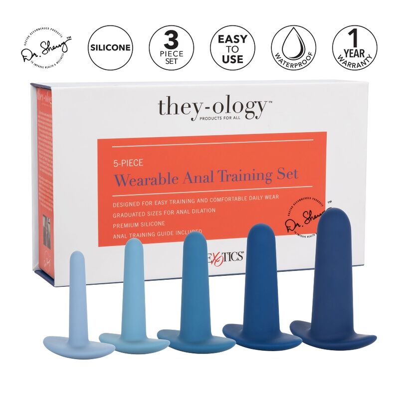 CALEXOTICS - SET PER ALLENAMENTO ANALE INDOSSABILE 5 PEZZI – Tappi anali