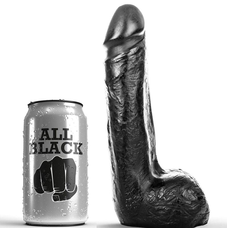 ALL BLACK - DILDO REALISTICO NERO MORBIDO 20 CM – Peni realistici