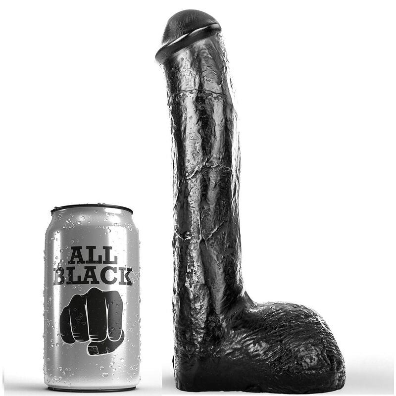 ALL BLACK - PENE ANALE REALISTICO 23 CM – Peni realistici