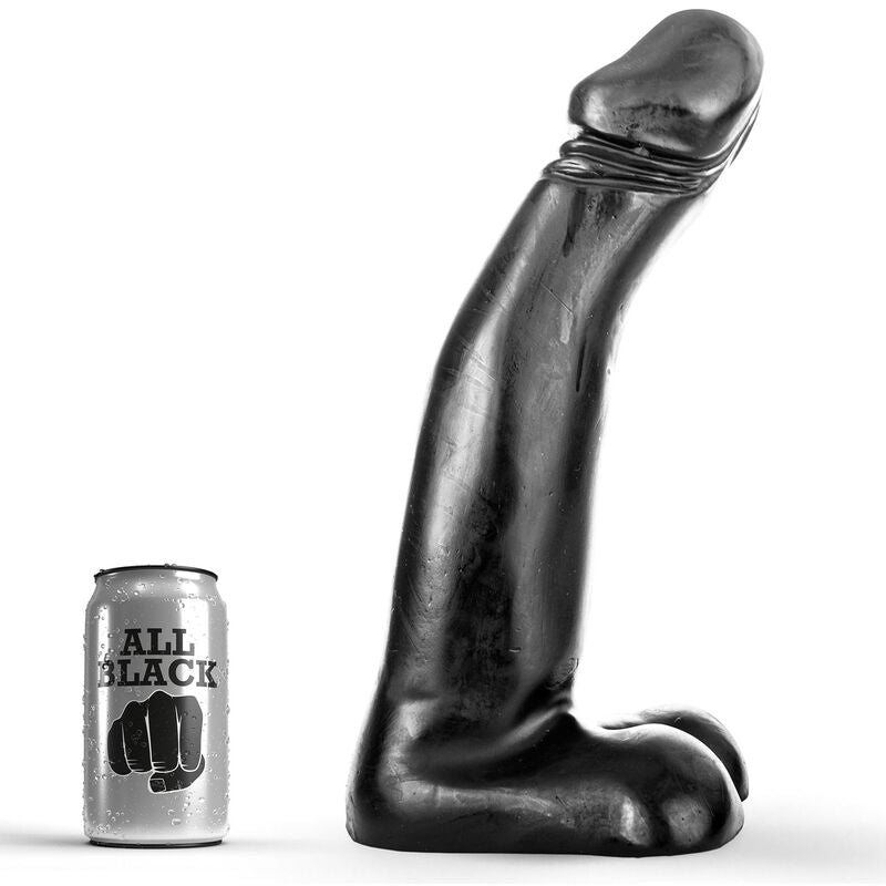 ALL BLACK - DILDO FISTING NERO REALISTICO 29 CM – Peni realistici