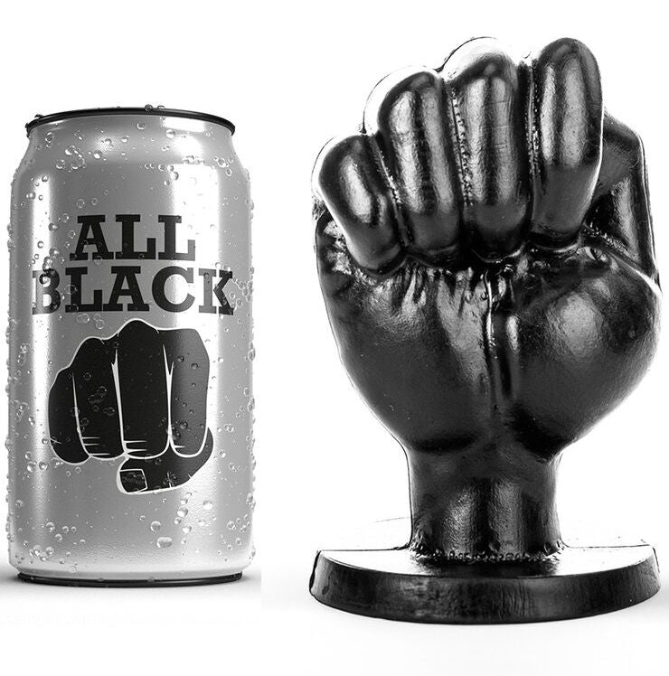 ALL BLACK - PUGNO ANALE 13 CM – Mani