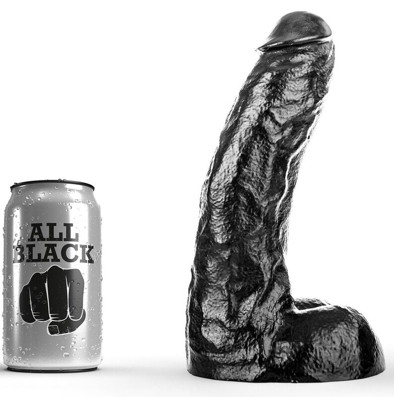 ALL BLACK - DONG 25,5 CM – Peni realistici