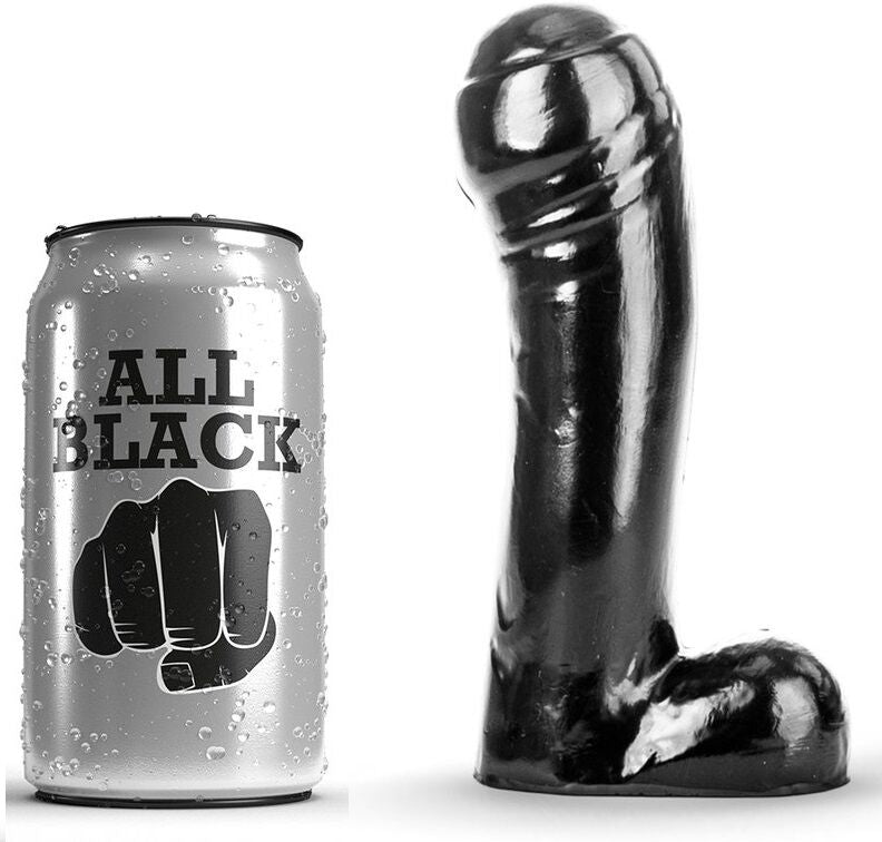 ALL BLACK - DILDO NERO 15 CM – Dildo con punto G