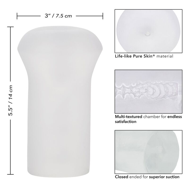 CALEXOTICS - BOUNDLESS STROKER TRASPARENTE – Vagine con vibrazione – foto 5
