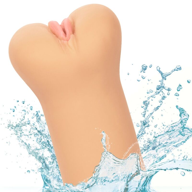 CALEXOTICS - BOUNDLESS VULVA STROKER PELLE CHIARA – Vagine con vibrazione – foto 6