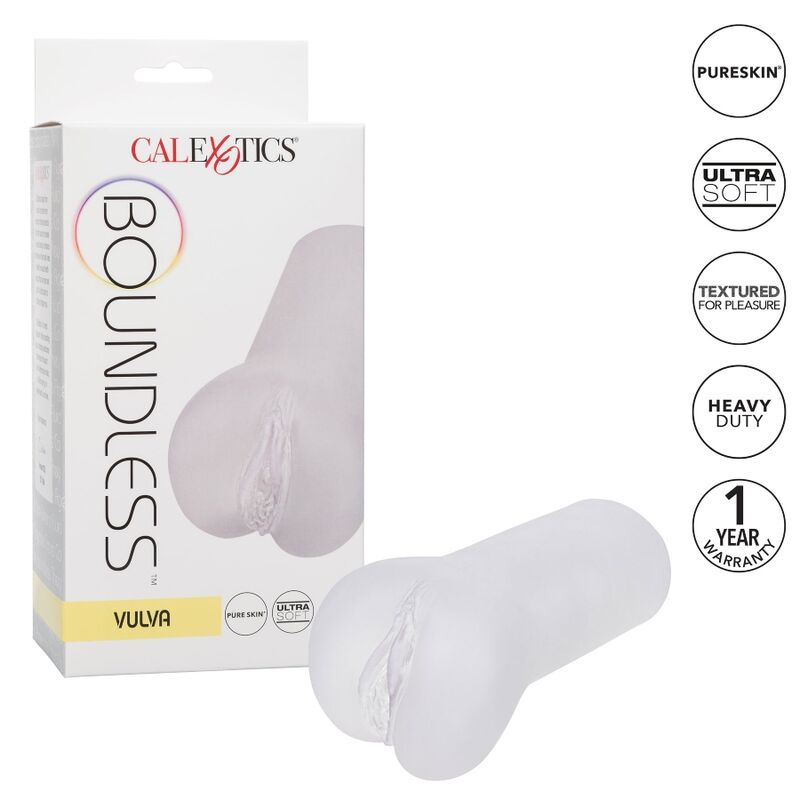 CALEXOTICS - BOUNDLESS VULVA STROKER TRASPARENTE – Vagine con vibrazione – foto 3