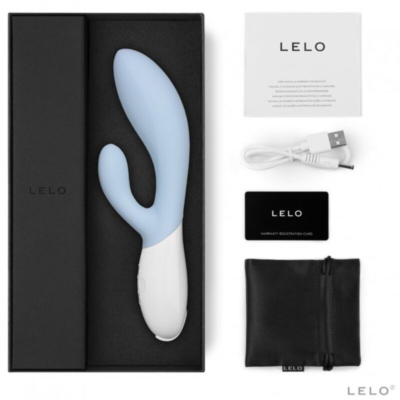 LELO - VIBRATORE INA 3 LUXURY CELESTE – Vibratori di coniglio – foto 2