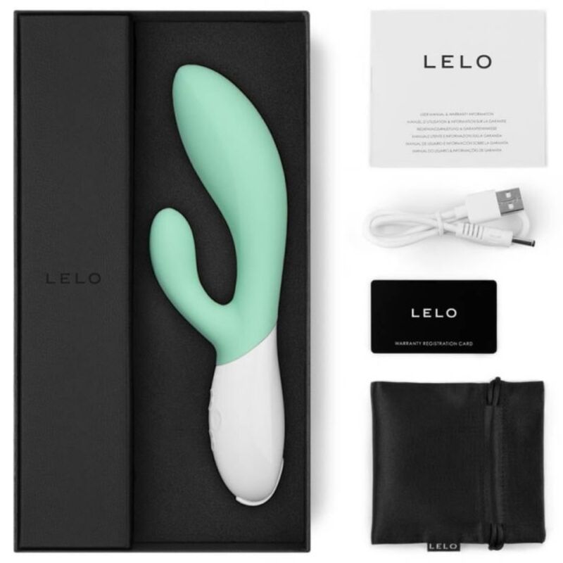 LELO - INA 3 VIBRATORE CONIGLIO VERDE ALGHE DI LUSSO – Per il clitoride – foto 4