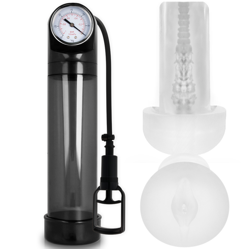 PUMP ADDICTED - RX9 NERO CON MASTURBATORE – Pompa per l'ingrandimento del pene