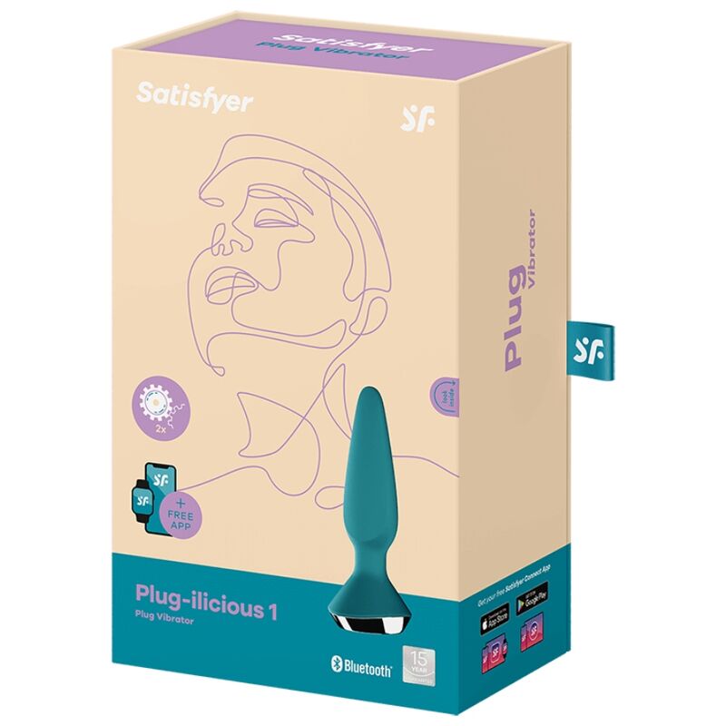 SATISFYER - PLUG ILICIOUS 1 PLUG VIBRATORE VERDE – Telecomando – foto 5