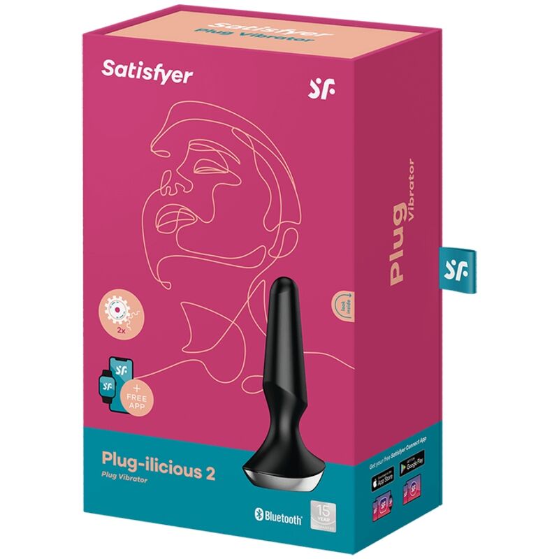 SATISFYER - PLUG ILICIOUS 2 PLUG VIBRATORE NERO – Telecomando – foto 5