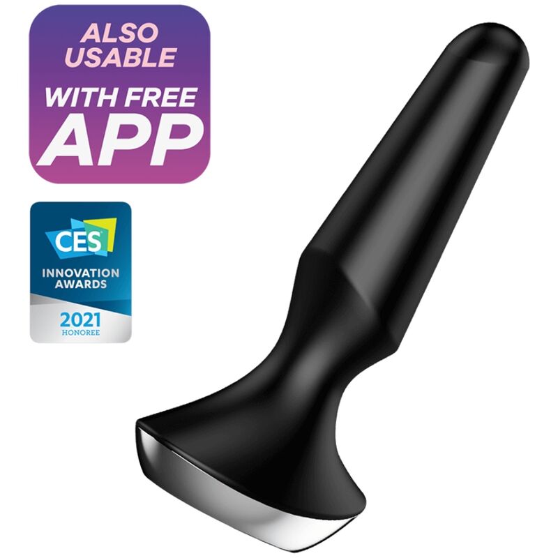 SATISFYER - PLUG ILICIOUS 2 PLUG VIBRATORE NERO – Telecomando