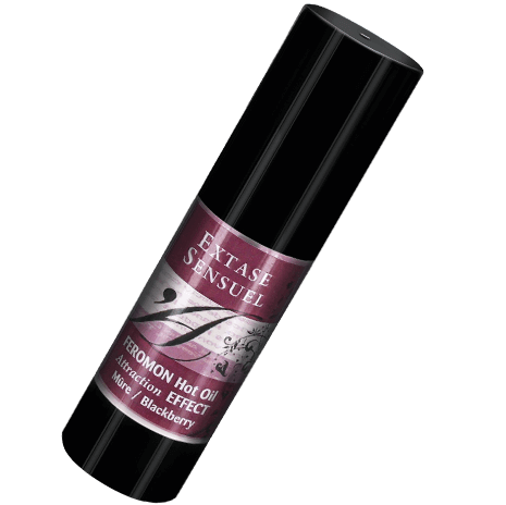 EXTASE SENSUAL - OLIO DA MASSAGGIO EFFETTO RISCALDANTE AI FEROMONI DI MORA 30 ML – Con effetto termico