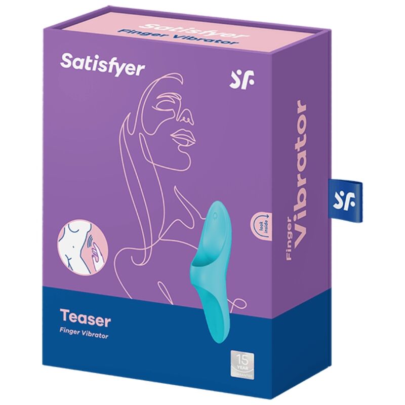 SATISFYER - VIBRATORE DA DITO TEASER LUCE BLU – Vibratori da dito – foto 5