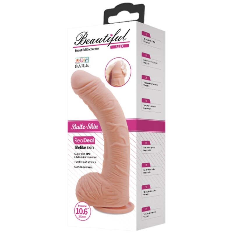 BAILE - DILDO REALISTICO IN PELLE ALEX 27 CM – Falli senza vibrazioni – foto 13