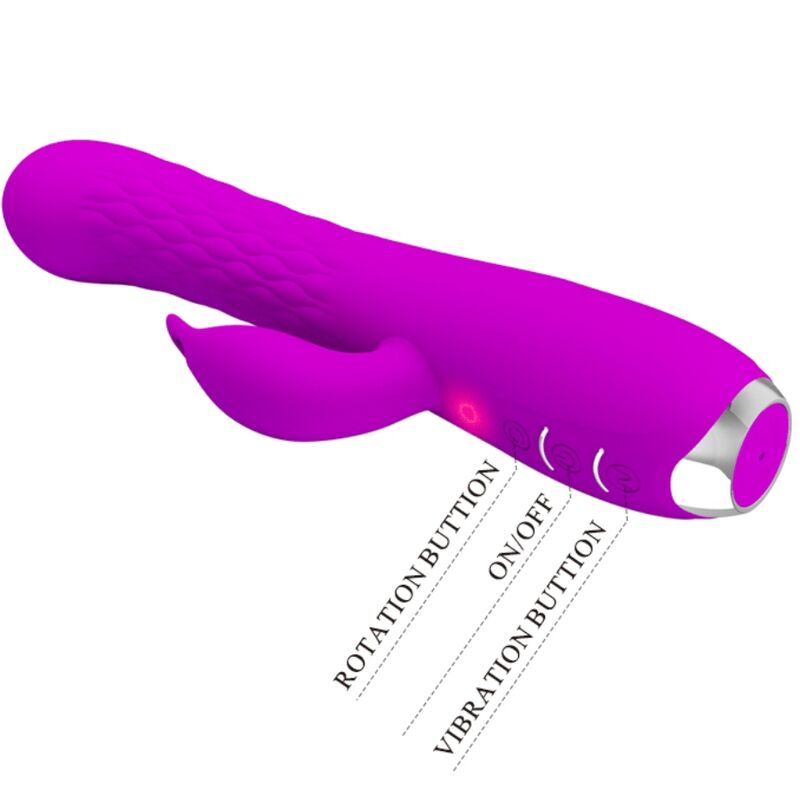 PRETTY LOVE - VIBRATORE MOLLY CON ROTAZIONE RICARICABILE – Rotatori vibranti – foto 5