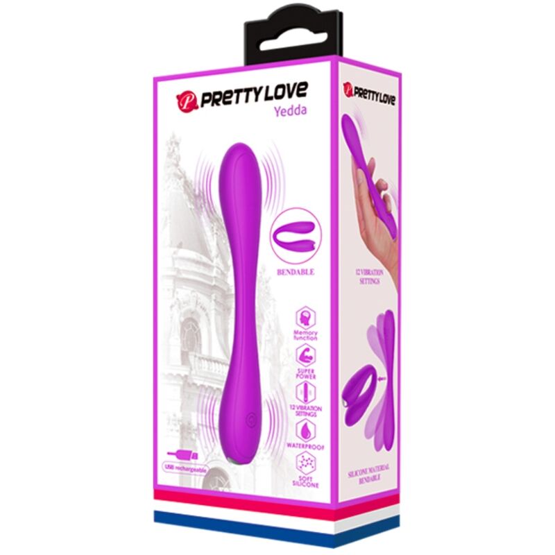 PRETTY LOVE - VIBRATORE FLESSIBILE YEDDA – Rotatori vibranti – foto 9