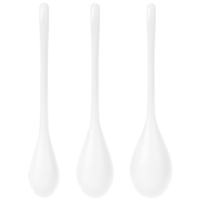 SATISFYER - SET DA ALLENAMENTO YONI POWER 1 BIANCO – Sfere di silicone – foto 2