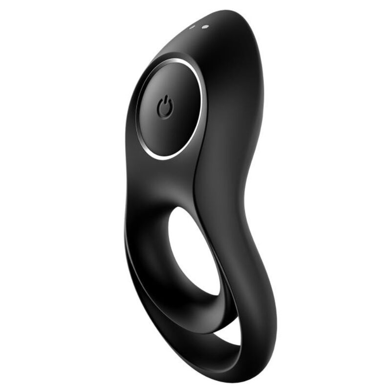 SATISFYER - VIBRATORE AD ANELLO DUO LEGGENDARIO NERO – Cockring con vibrazione