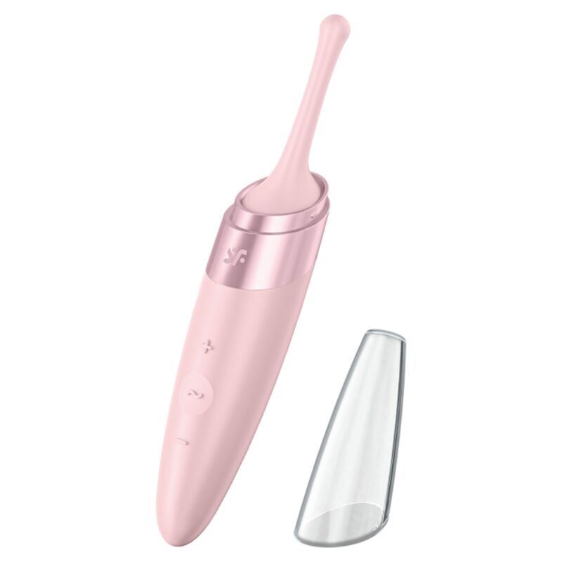 SATISFYER - VIBRATORE TWIRLING DELIGHT CLIT TIP ROSA – Per il clitoride