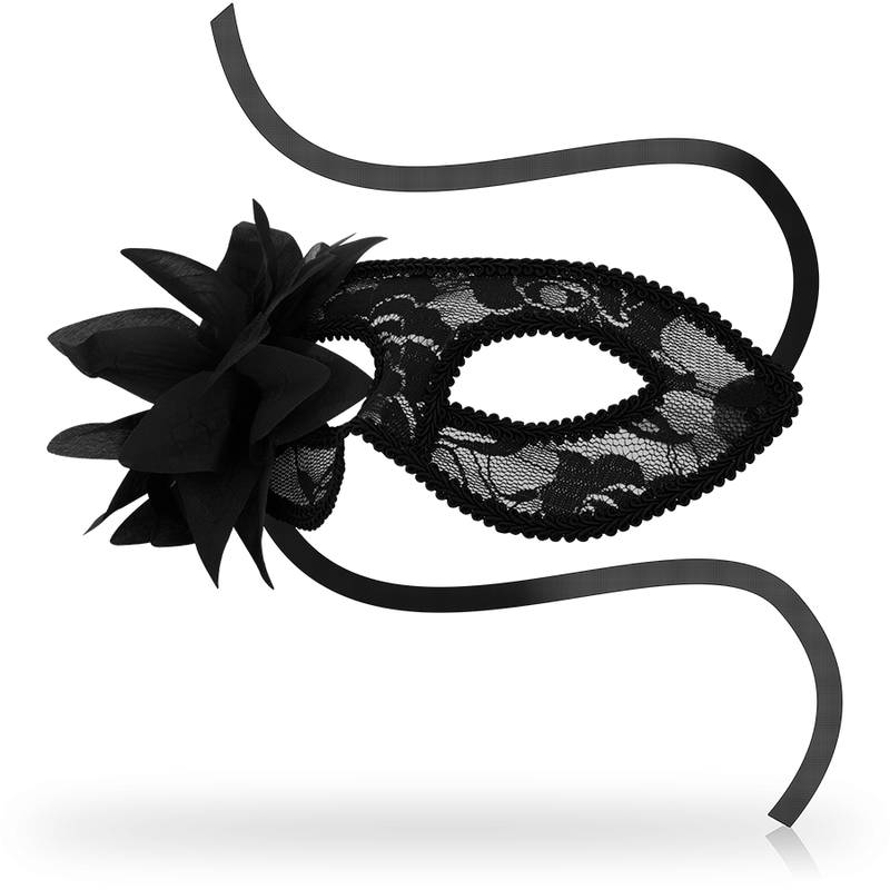 OHMAMA - MASCHERE MASCHERE IN PIZZO NERO E FIORI – Maschere Veneziane – foto 2