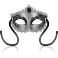 OHMAMA - MASCHERE MASCHERA NERA DIAMOND GRIGIA – Maschere Veneziane