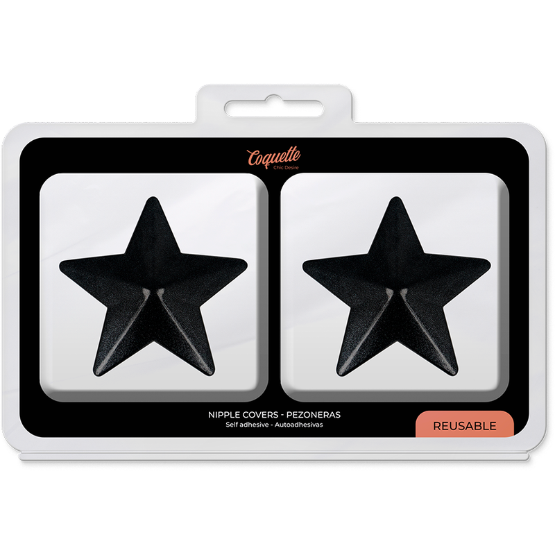 COQUETTE CHIC DESIRE - COPRI CAPEZZOLI BLACK STARS – Fodere – foto 5
