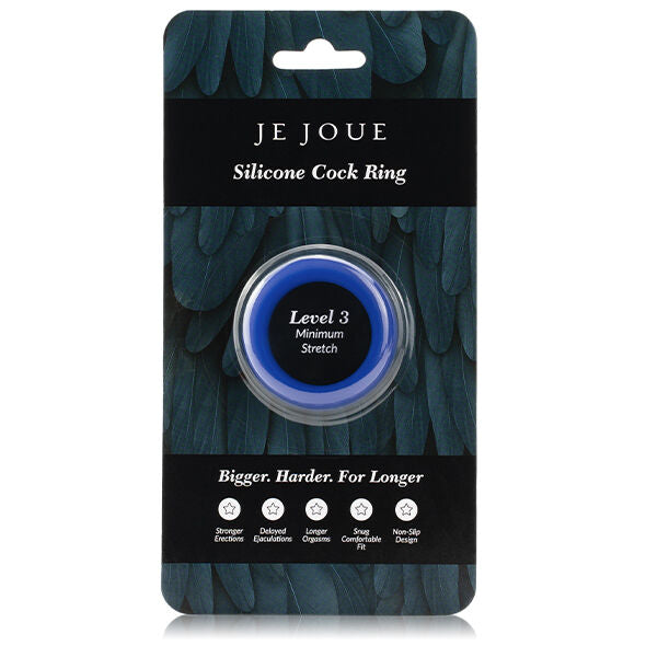 JE JOUE - ANELLO IN SILICONE BLU STRANGOLAMENTO MINIMO – Cockring senza vibrazione – foto 6