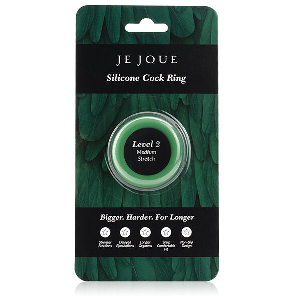 JE JOUE - ANELLO IN SILICONE VERDE - STROZZATURA MEDIA – Cockring senza vibrazione – foto 4