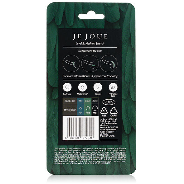 JE JOUE - ANELLO IN SILICONE VERDE - STROZZATURA MEDIA – Cockring senza vibrazione – foto 6