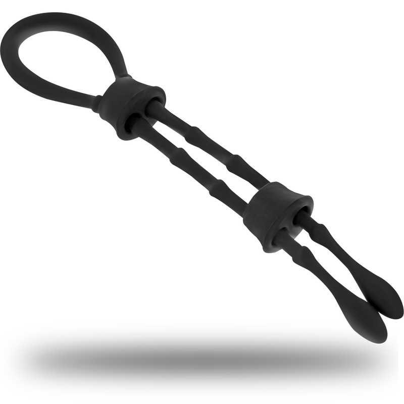 OHMAMA FETISH - ANELLO IN SILICONE CON CORD-COCK E TESTICOLO – Cockring senza vibrazione