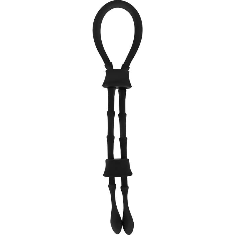 OHMAMA FETISH - ANELLO IN SILICONE CON CORD-COCK E TESTICOLO – Cockring senza vibrazione – foto 2