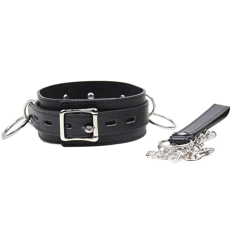 OHMAMA FETISH - COLLANA DI SOTTOMISSIONE CON 3 ANELLI – Collane