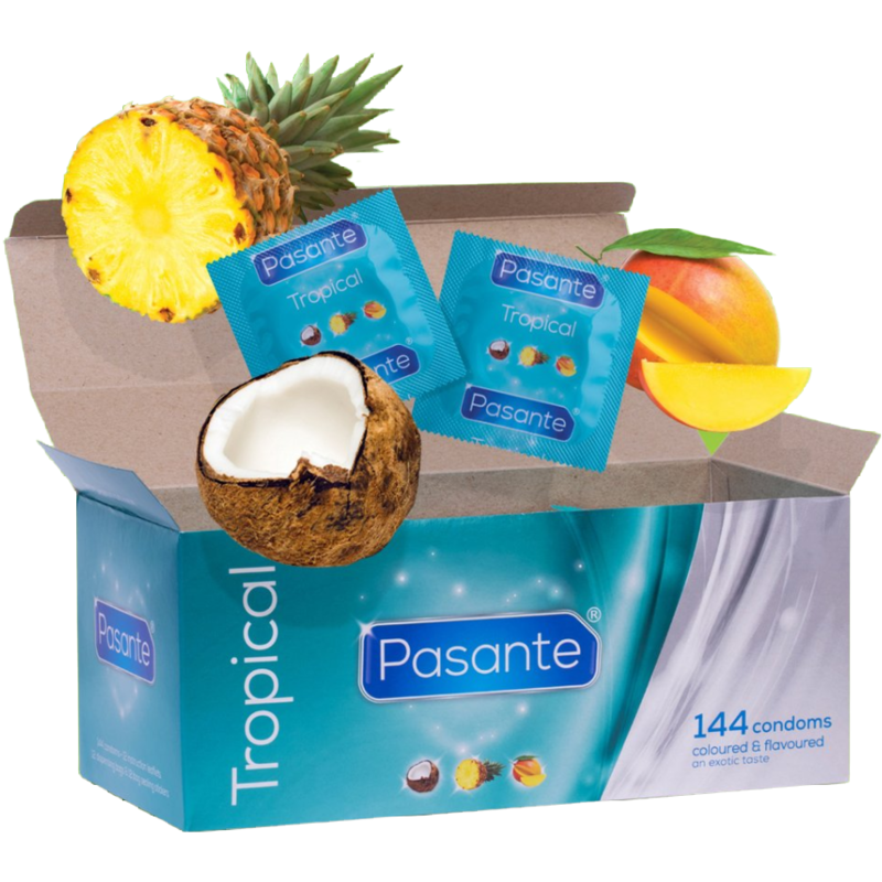 PASANTE - PRESERVATIVI SAPORI TROPICALI 144 UNIT – Profumo
