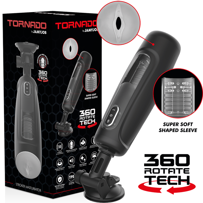 JAMYJOB - TORNADO 360 ROTATE TECH STROKER – Vagine con vibrazione
