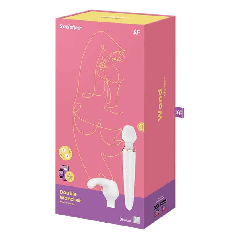 SATISFYER - APP DOUBLE WANDER BIANCO – Vibratori con APP – foto 5