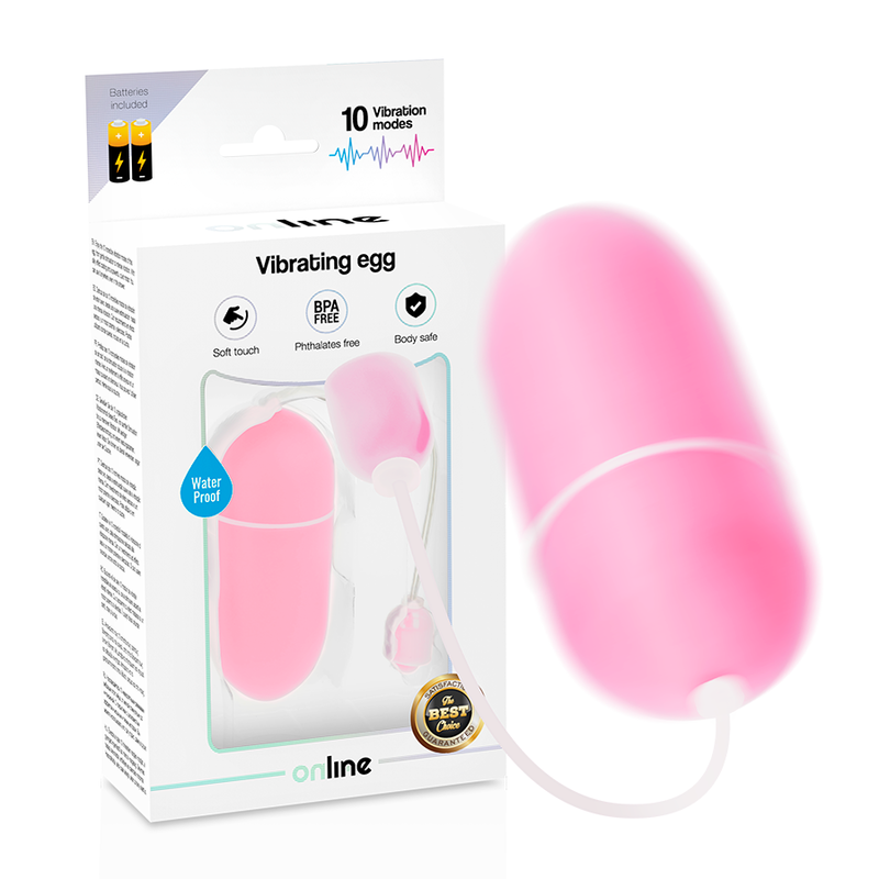 ONLINE - UOVO VIBRANTE IMPERMEABILE ROSA – Telecomando – foto 2