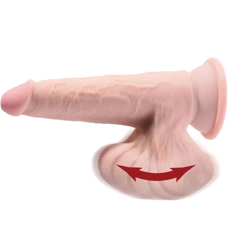 KING COCK - PLUS 3D DILDO SFERE OSCILLANTI 15.2 CM PELLE CHIARA – Peni realistici – foto 4