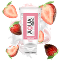 AQUA TRAVEL - LUBRIFICANTE A BASE ACQUA GUSTO CREMA FRAGOLA - 50 ML – Con sapori deliziosi