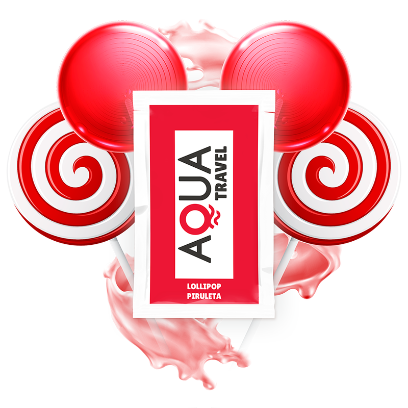 AQUA TRAVEL - LUBRIFICANTE A BASE ACQUA GUSTO LOLLIPOP 6 ML – Dose singola
